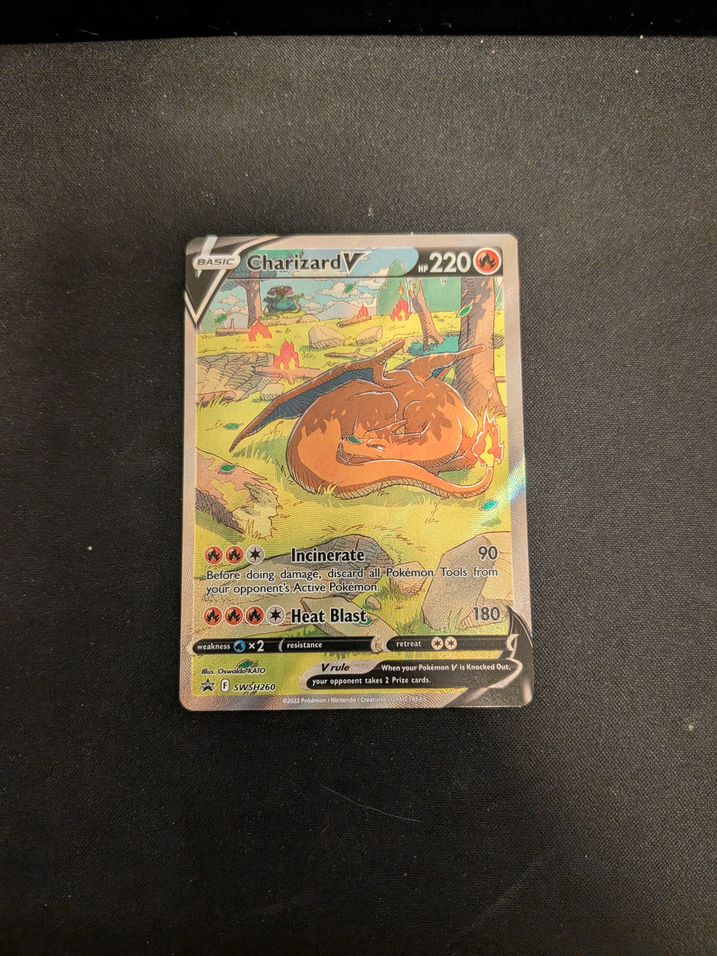Charizard V  (SWSH 260) SWSH Black Star Promos - Singles (Near Mint) se billederne