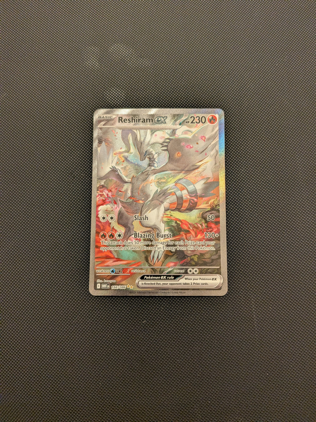 Reshiram ex  (WHT 166) White Flare - Singles (near mint)