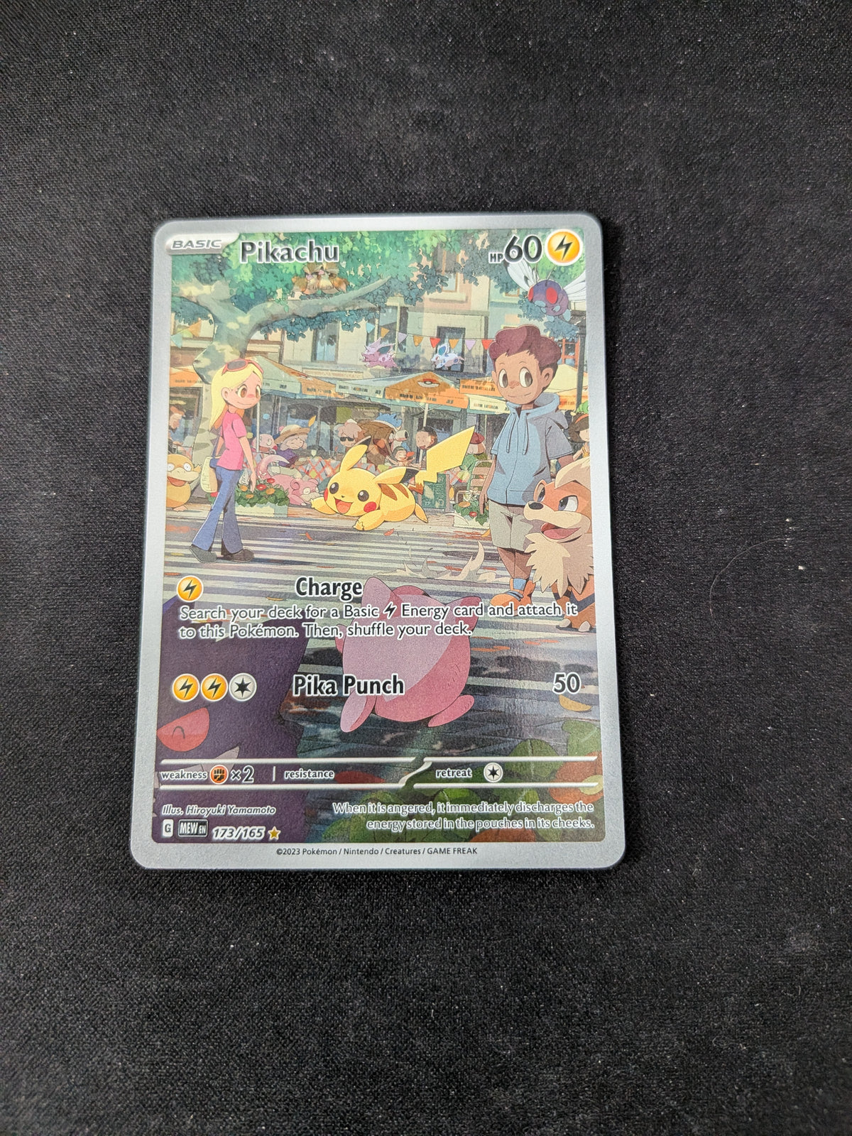 Pikachu  (MEW 173) 151 - Singles (Near mint) Se billeder