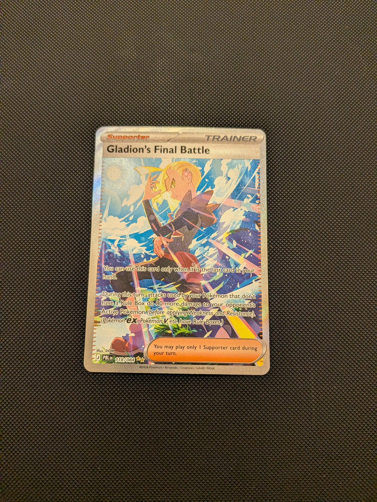 Gladion's Final Battle (PBL 118) Pitch Black - Singles (Near Mint)