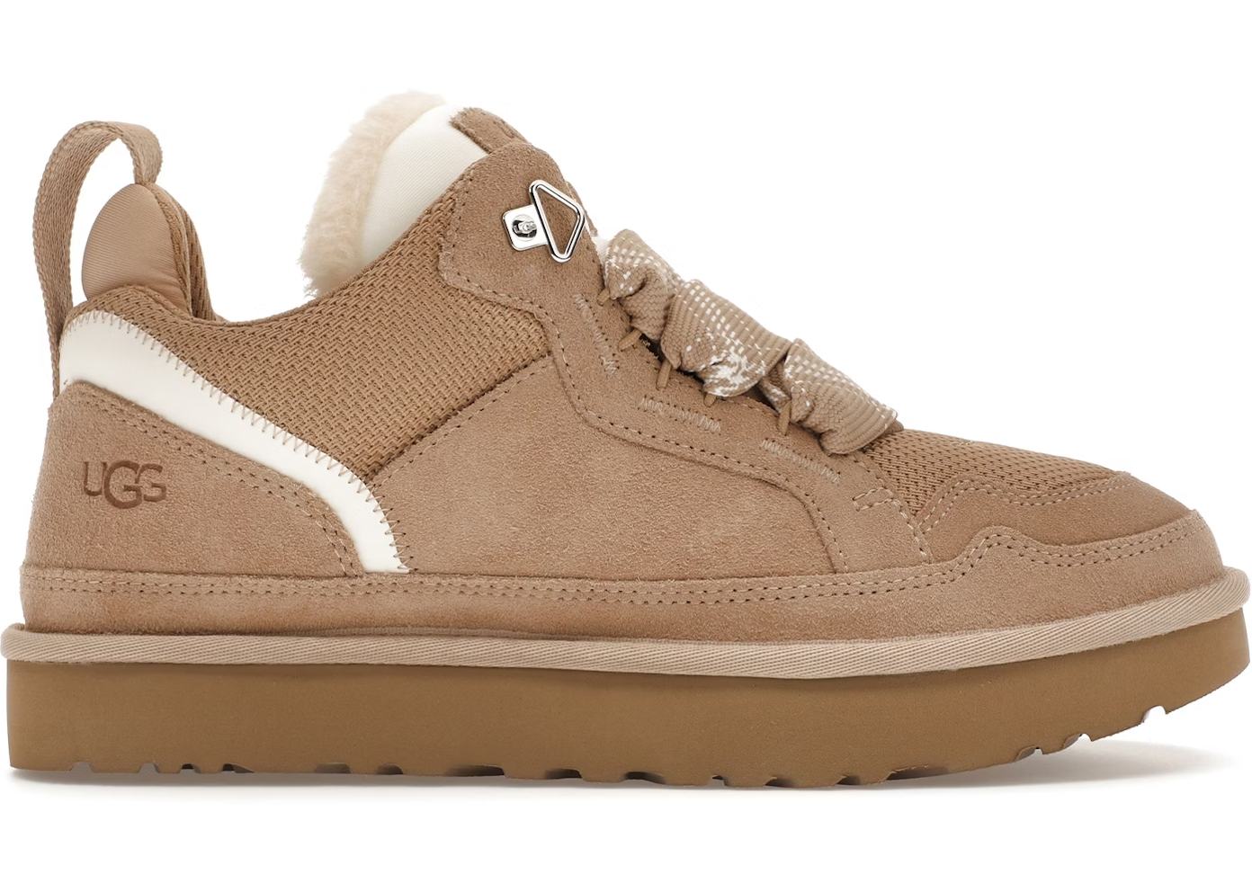 UGG Lowmel Sand (Women's) – sandfarvet ruskindssneaker med komfortabel sål og moderne design, model 1144032-SAN